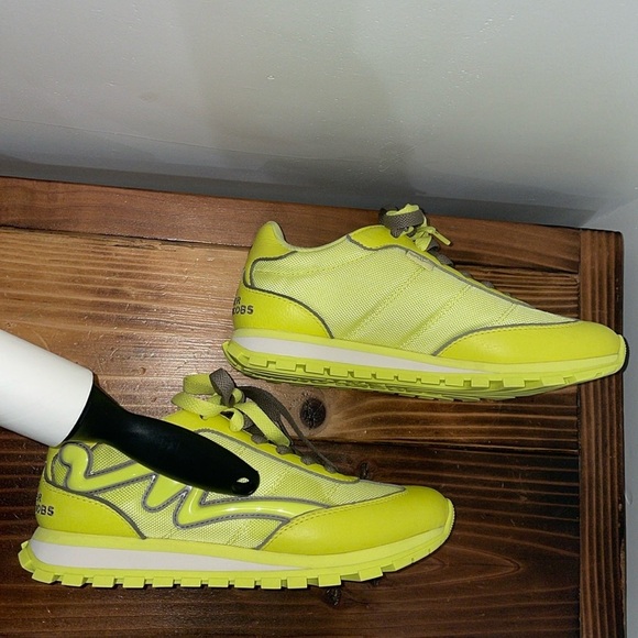 Marc Jacobs The Jogger Sneakers Size 39 US 9 The Fluoro Jogger In Fluo Yellow - Picture 13 of 14